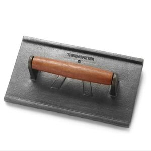 Outset Cast Iron Rectangular Grill Press 9" x 5"